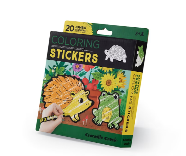 Set De Arte Stickers Para Colorear El Jardin