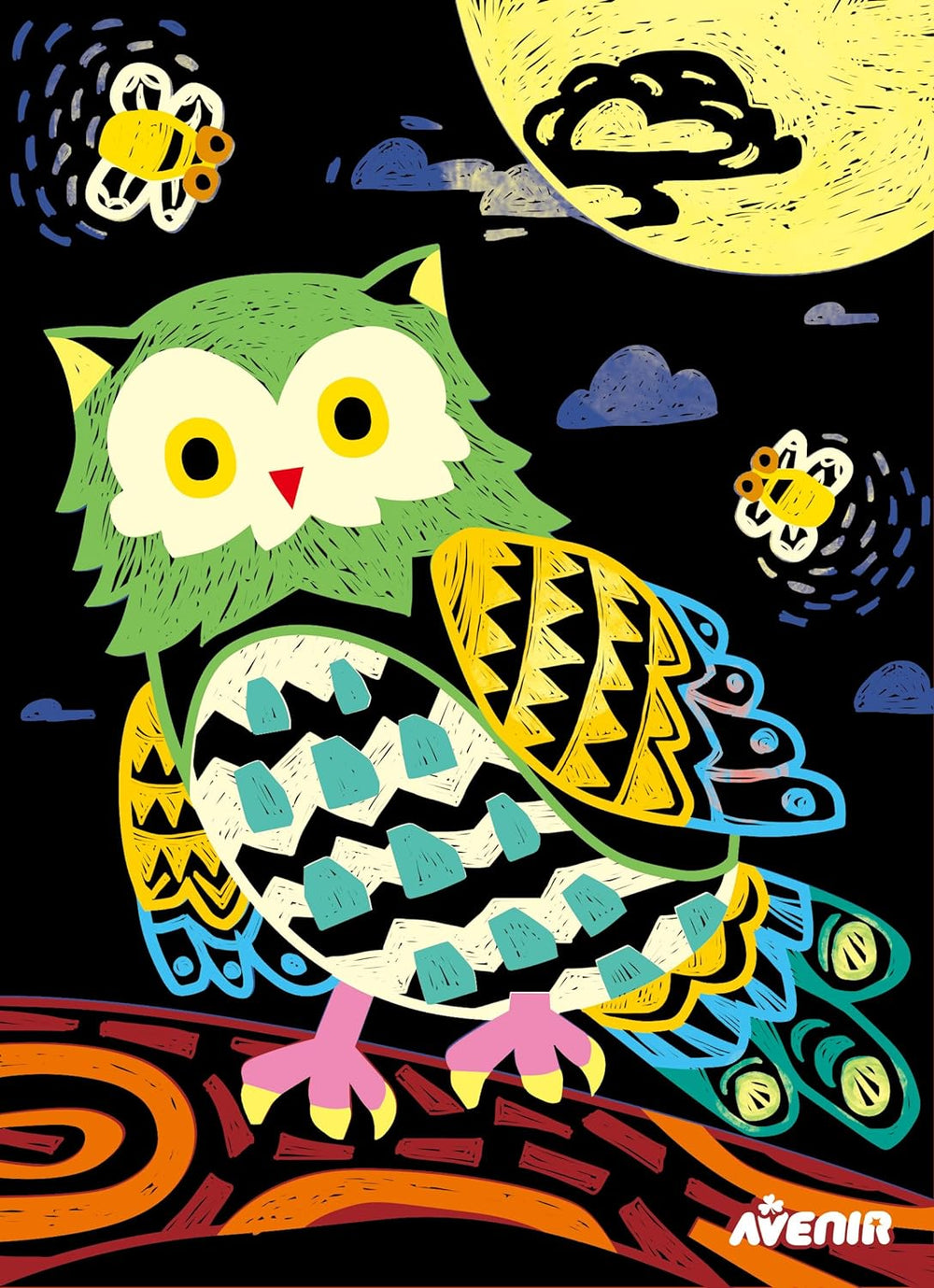 Set De Arte y Manualidades Para Raspar Aves