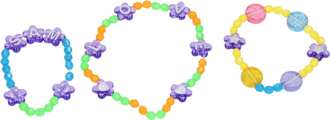 Set Fabrica De Pulseras Y Manillas Azul Para Niños