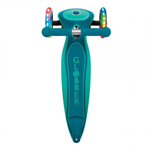 Patineta Globber Primo Plus Con Luces verde