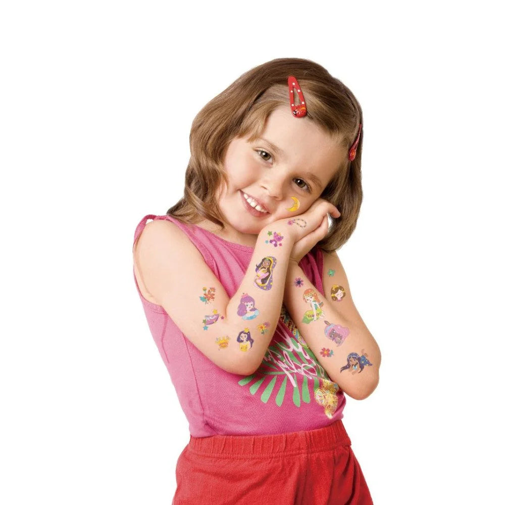 Set De Arte Stickers Y Tattoo Princesas