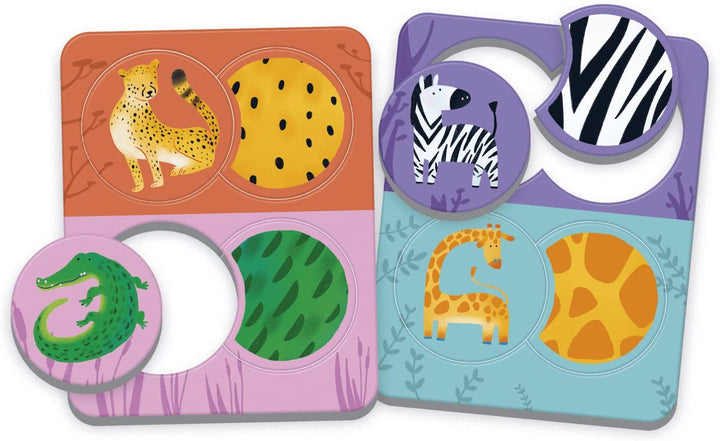 Rompecabezas Animales Y Texturas Montessori Niños