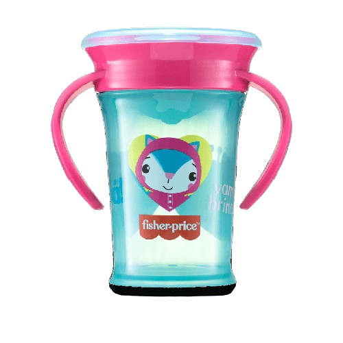 Vaso Antiderrame 360 First Moments Rosa Para Niña Niño Bebe