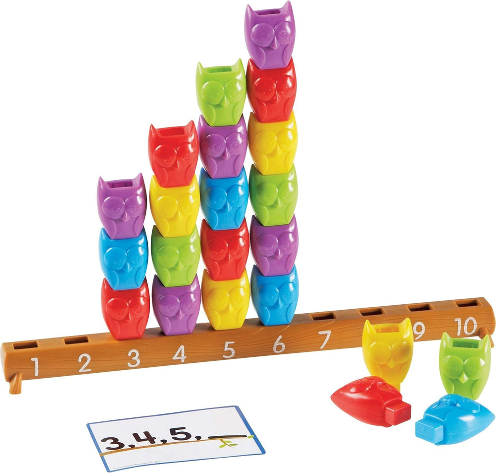 Juego Didactico Para Contar Buhos Del 1 Al 10