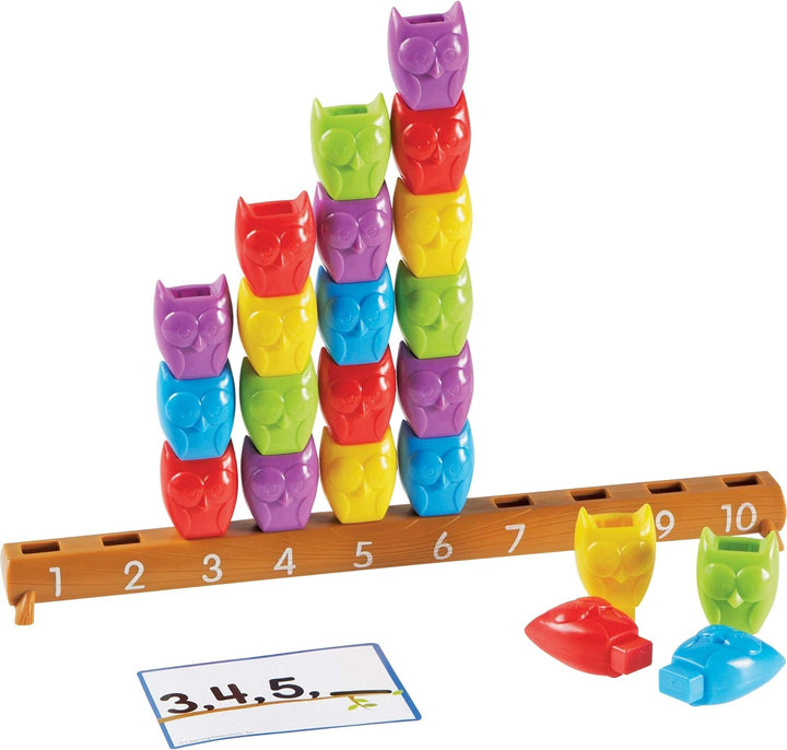 Juego Didactico Para Contar Buhos Del 1 Al 10