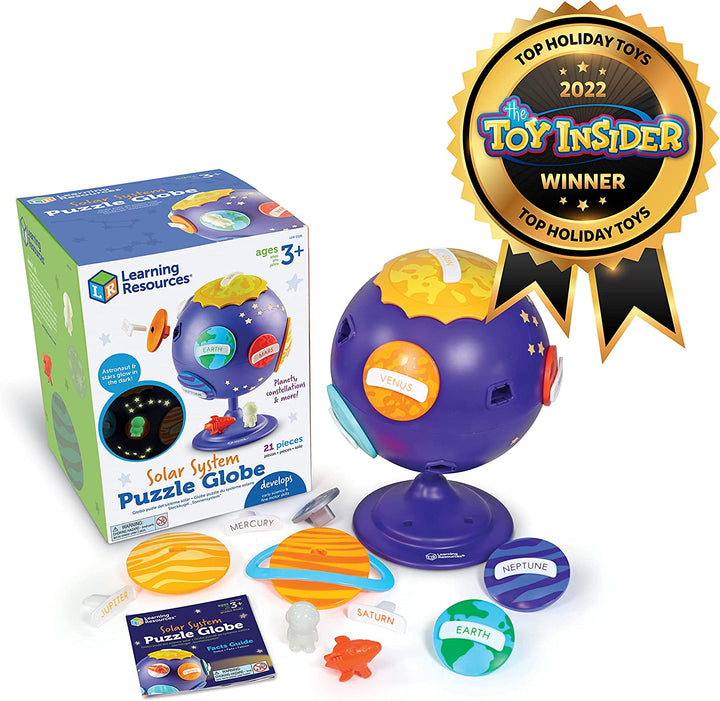 Juego Rompecabezas 3D Sistema Solar Alumbra Para Niños