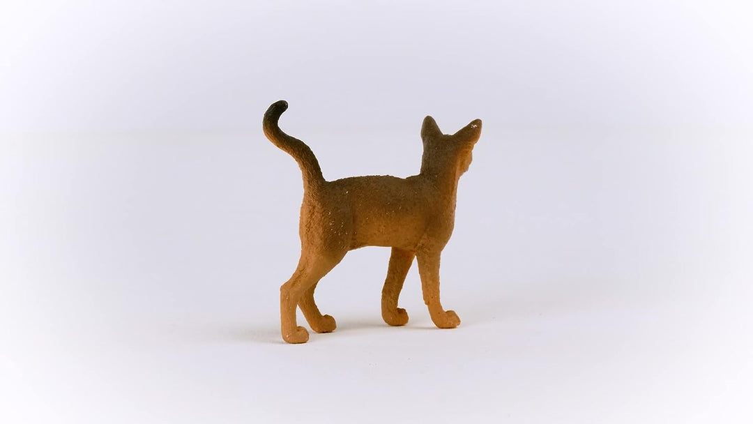 Figura Animales Gato Abisinio Pintado A Mano