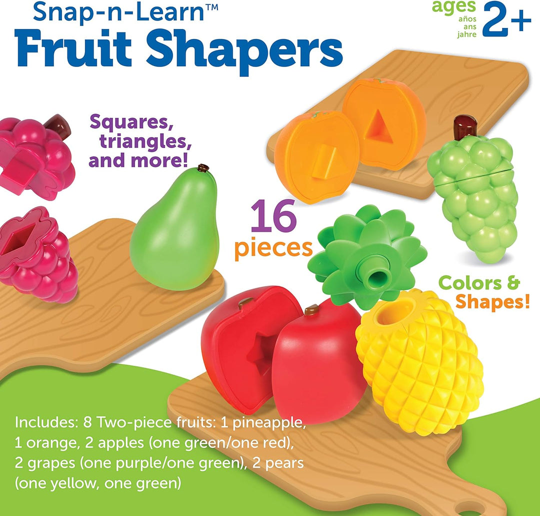 Juego De Encaje Frutas Formas Y Colores Niñas