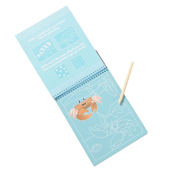 Libro para Revelar el Color Animales del Mar