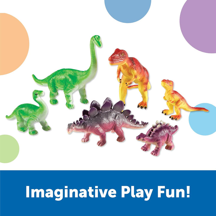Set  Dinosaurios Mamás Y Bebes Jumbo Figuras Coleccionables