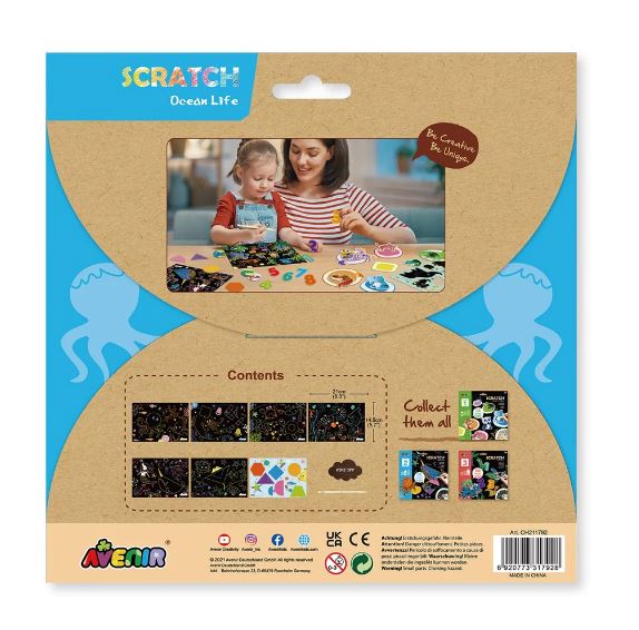 Set De Arte y Manualidades Para Raspar El Mar Lv2