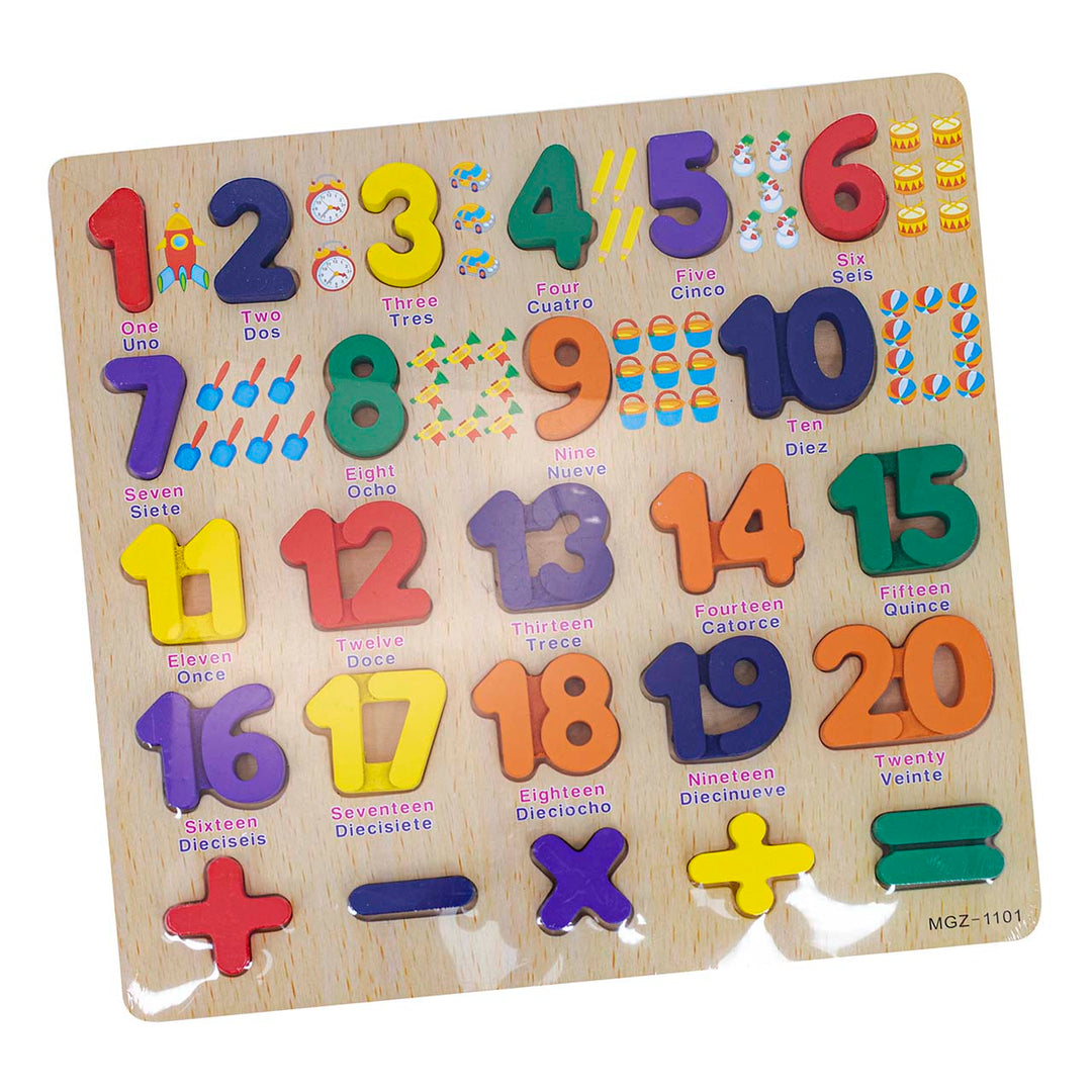 Rompecabezas Numeros Espanol Ingles
