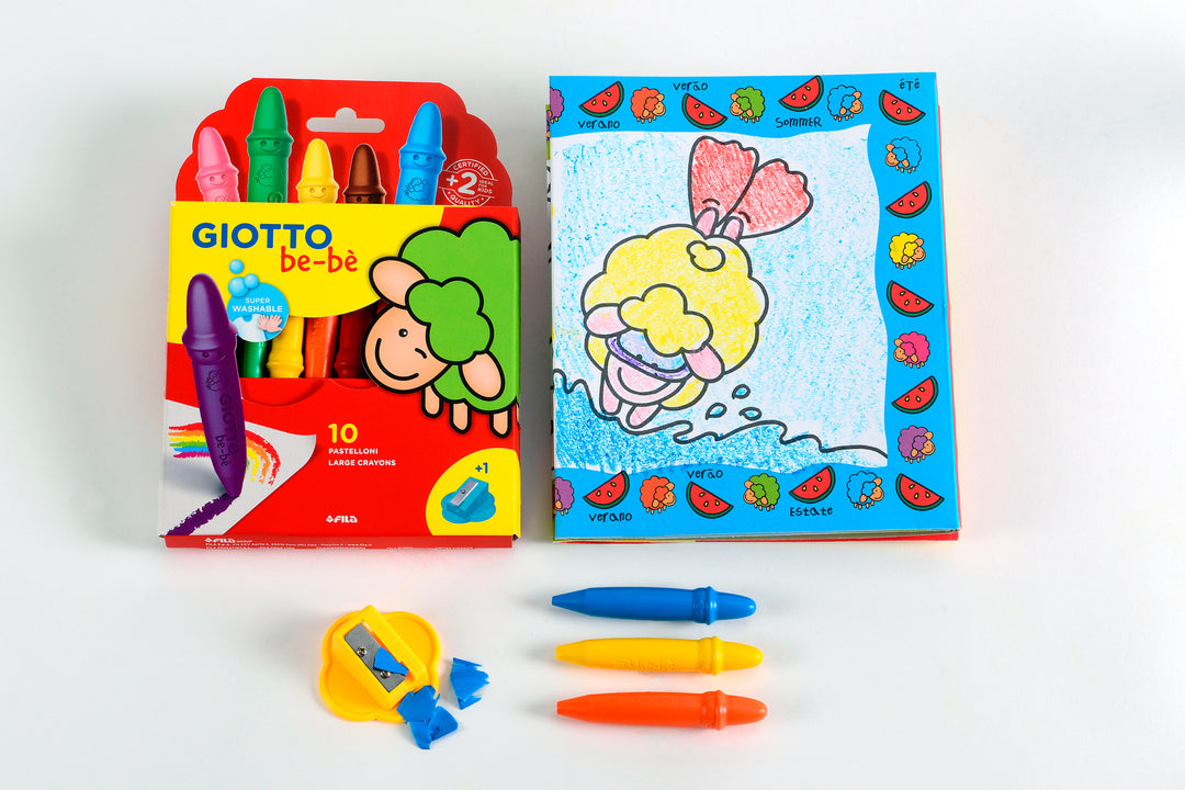 Caja 10 Crayolas Giotto Bebe Arte