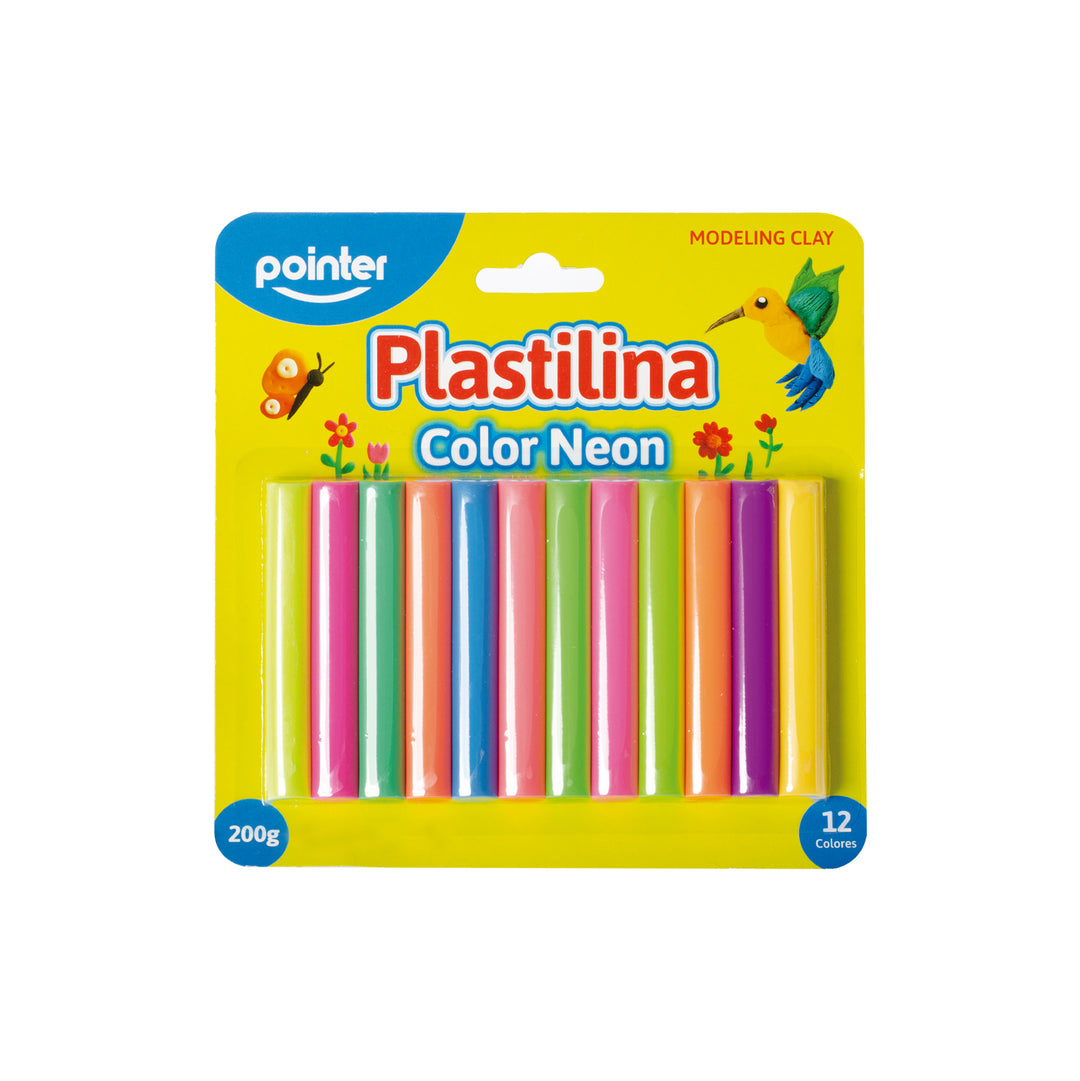 Plastilina Neon Para Ninos 12 Colores