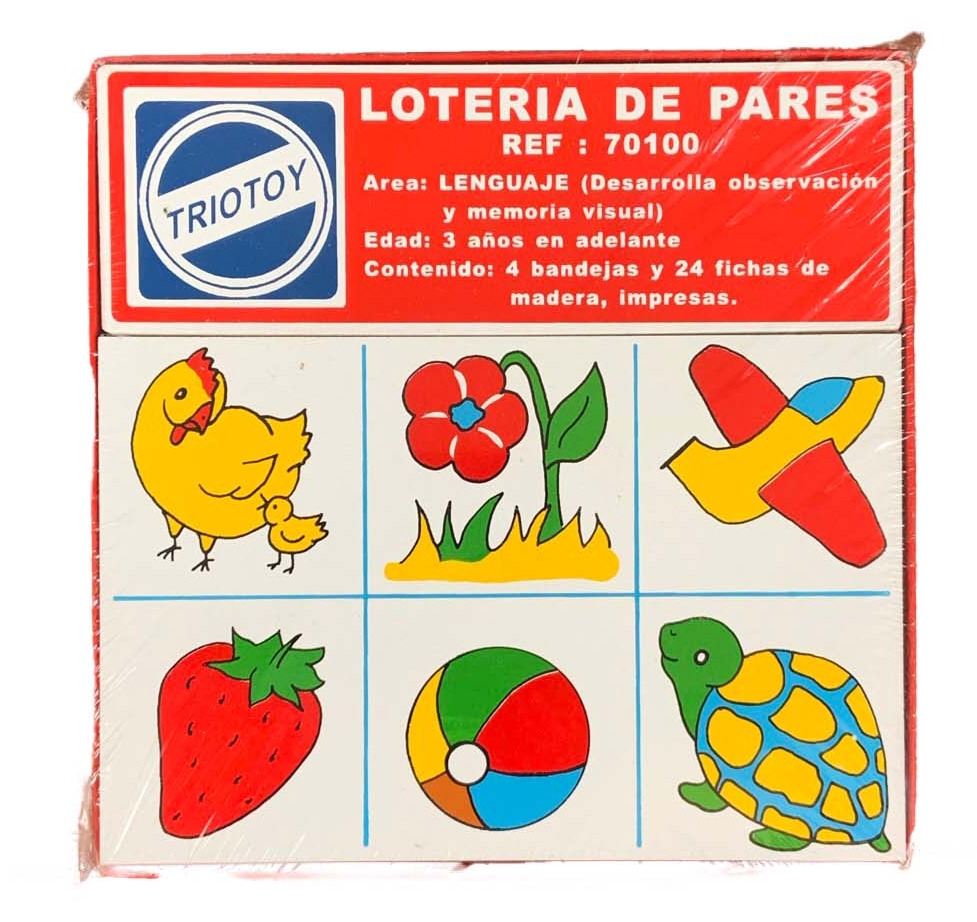 Lotería de Pares en Madera
