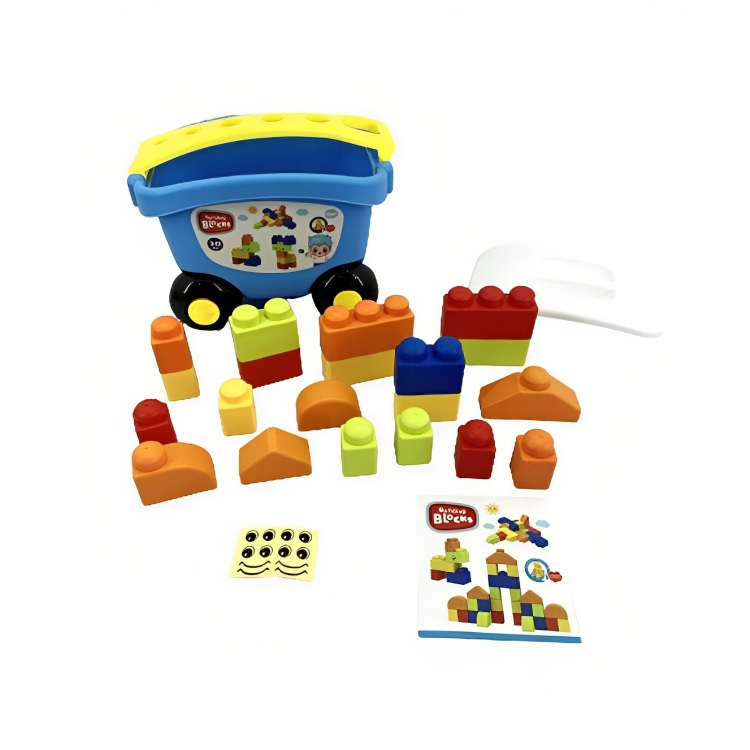 Juego Vagón Bloques Construcción 2 En 1 Niños