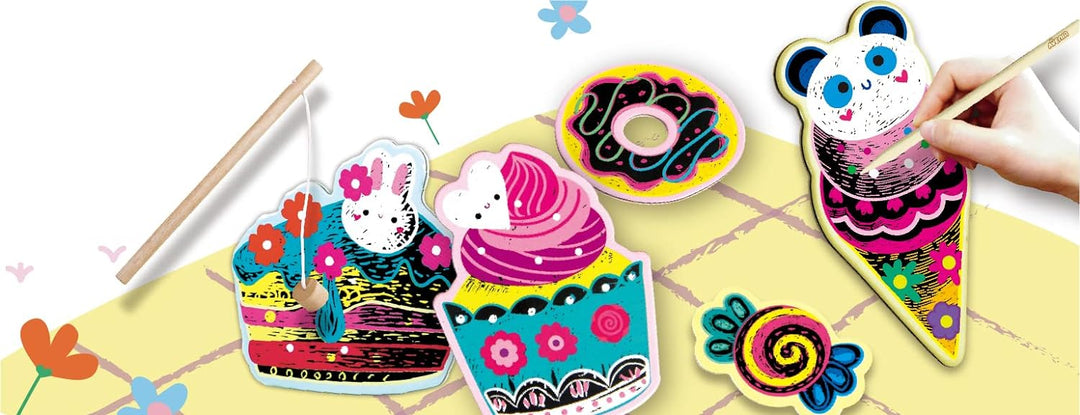 Juego De Pesca Y Set De Arte Para Raspar Dulces