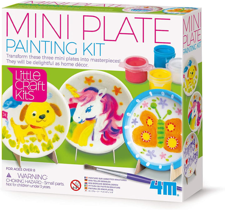 Kit De Arte Pintando Mini Platos para niños