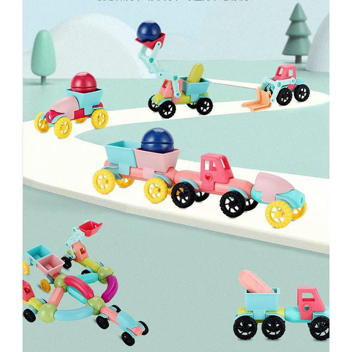 Juego de Construccion Carros Magneticos 37 Piezas