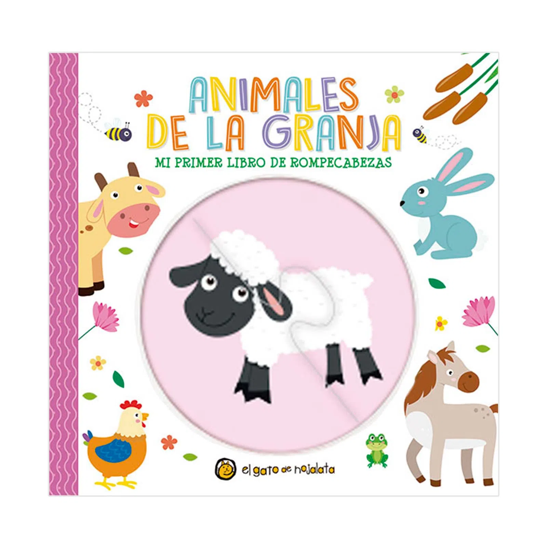 Libro y Rompecabezas Animales Granja