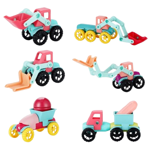 Juego de Construccion Carros Magneticos 37 Piezas