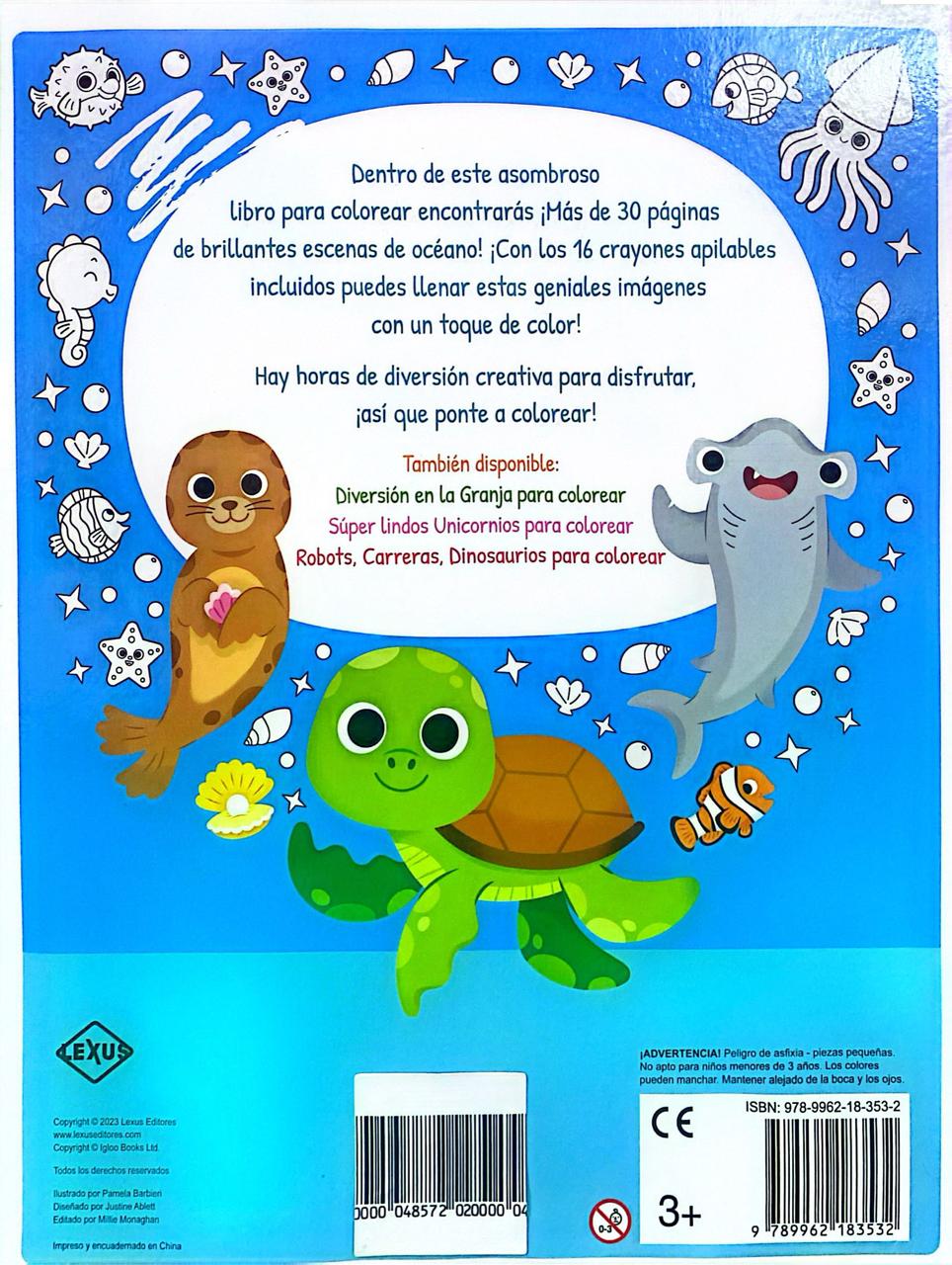 Libro Para Colorear Diversion Bajo Del Mar