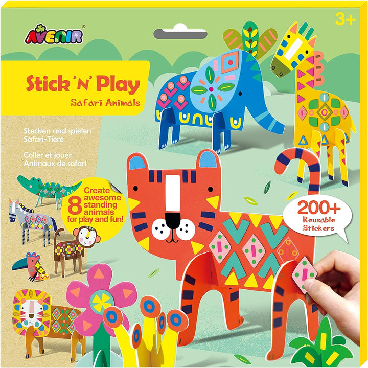 Set De Arte Y Manualidades Animales Con Stickers
