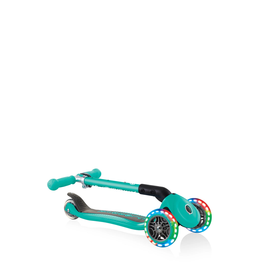 Patineta Globber Junior Con Luces Verde