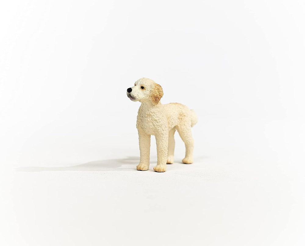 Figura Animales Perro Doodle Dorado Pintado A Mano