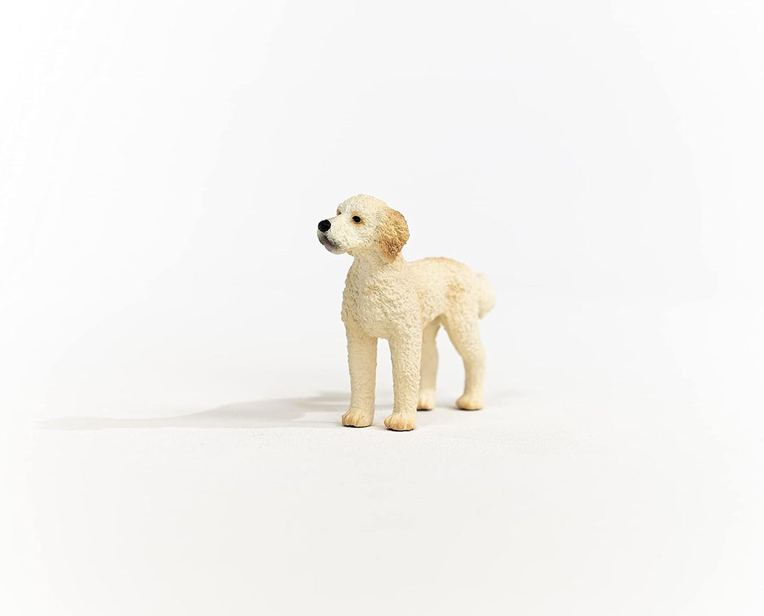 Figura Animales Perro Doodle Dorado Pintado A Mano