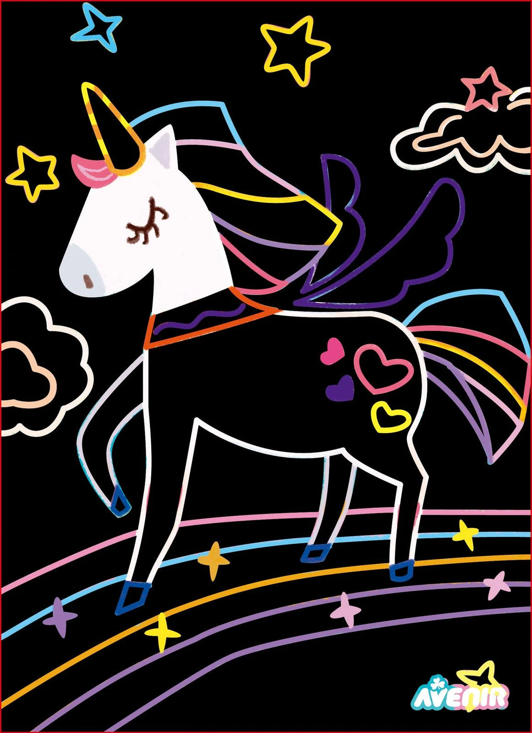 Set De Arte y Manualidades Para Raspar Unicornio