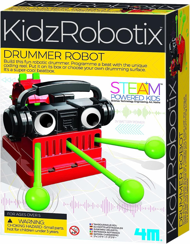 Experimento Robot Baterista para niños