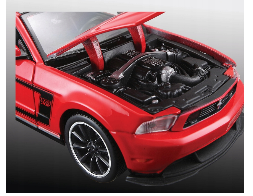 Carro A Escala 1/24 Ford Mustang Boss 302 Rojo Para Armar