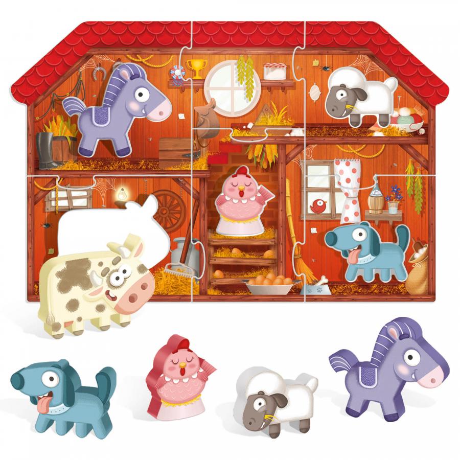 Juego Montessori Rompecabezas La Granja