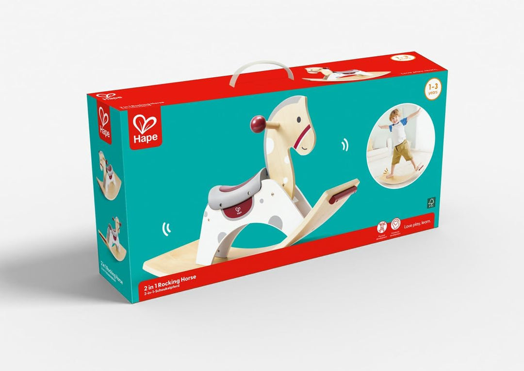 Juguete Mecedora Y Tabla De Equilibrio Madera Niños