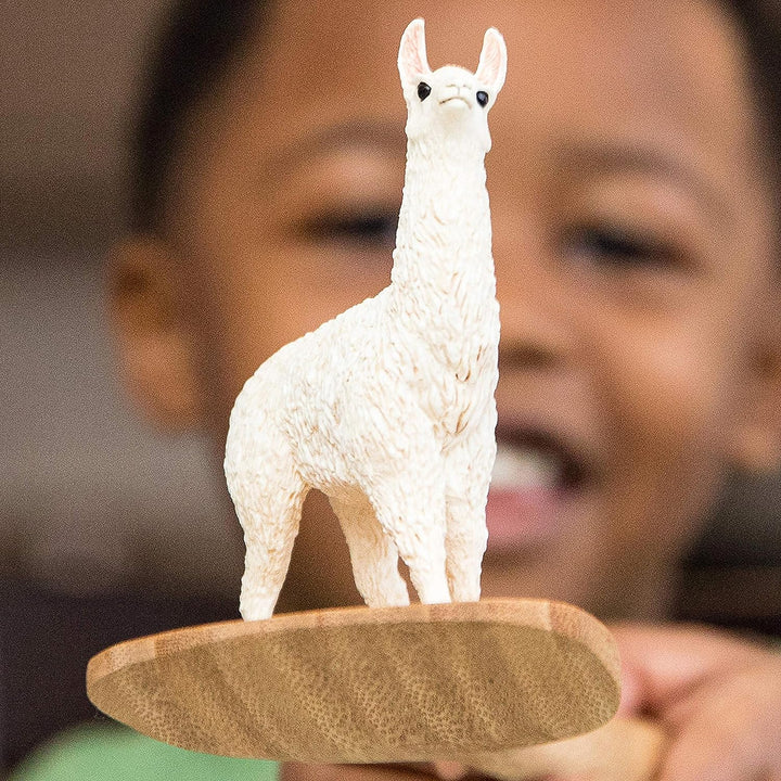 Figura Animales Llama Pintada A Mano Niños