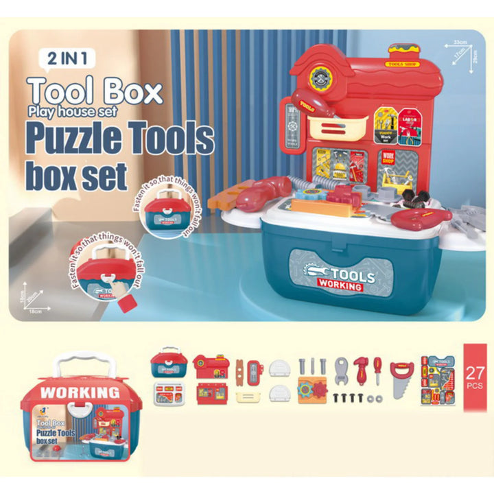 Set De Herramientas 2 En 1 27 Piezas paraNiños