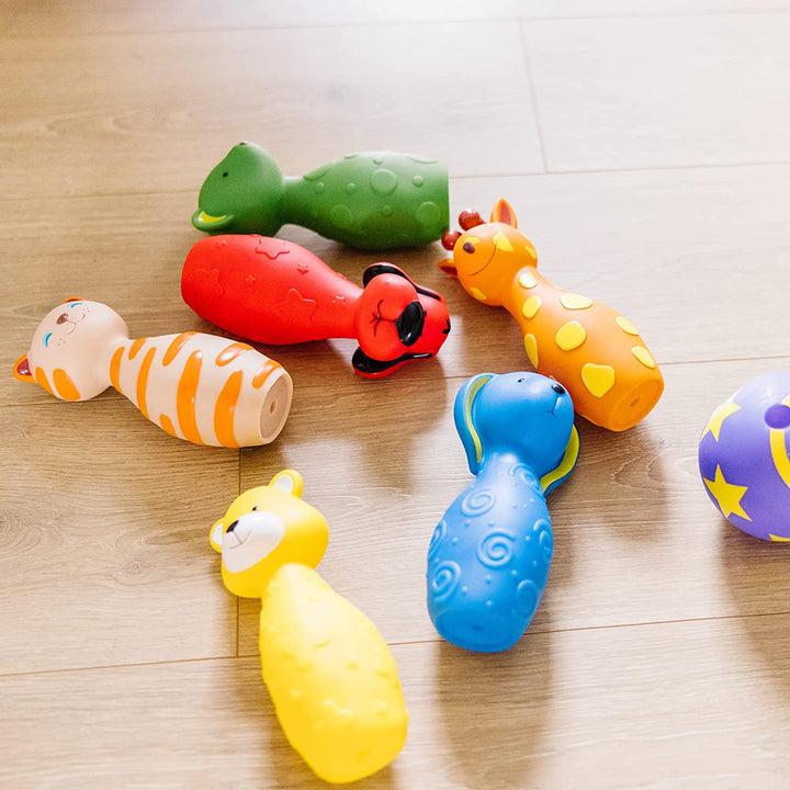 Juego de Bolos Animales y Texturas