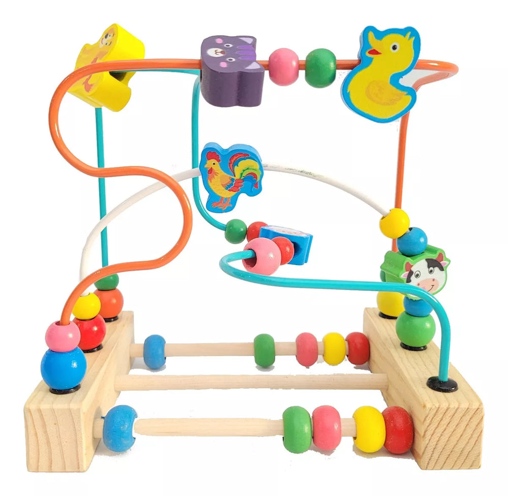 Laberinto 3D Montessori Animales De La Granja