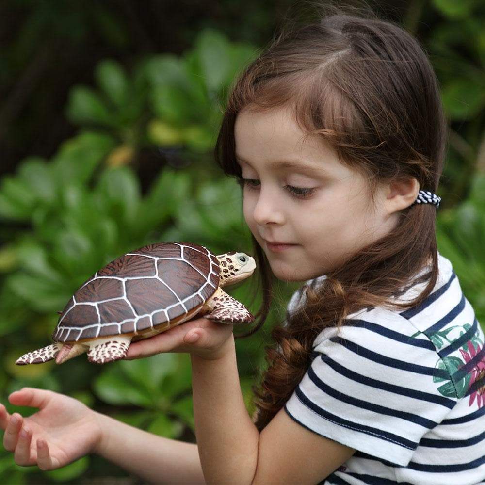 Figura Animales Tortuga Marina Pintado a Mano