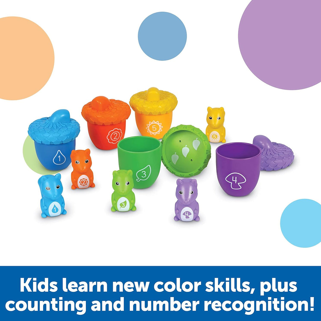 Juego Para Contar Ardillas De Colores