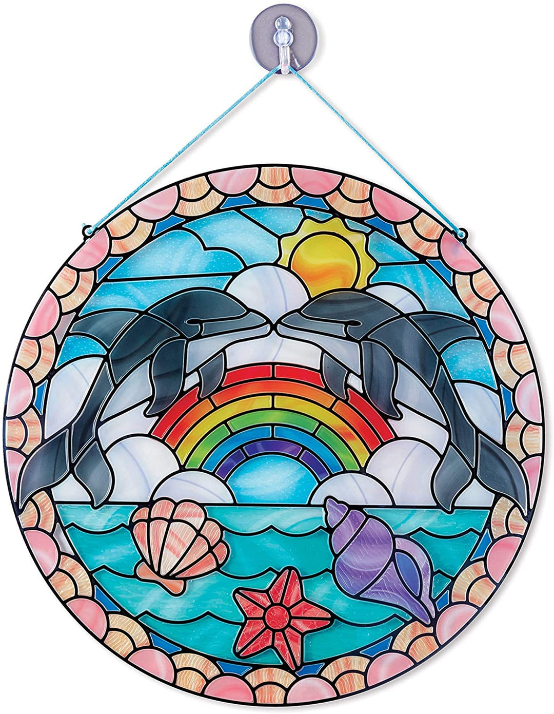 Set De Arte Disena Tus Vitrales Delfines