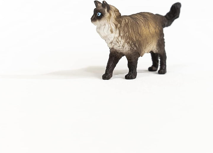 Figura Animales Gato Ragdoll Pintado A Mano