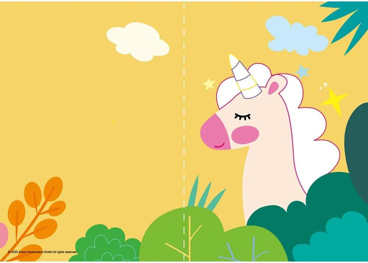 Set Arte Y Diseño Tarjetas De Unicornios