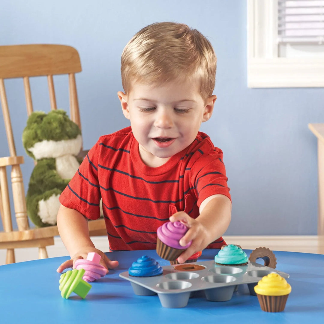 Juego de Clasificacion Cupcakes Formas Y Colores Para Niños