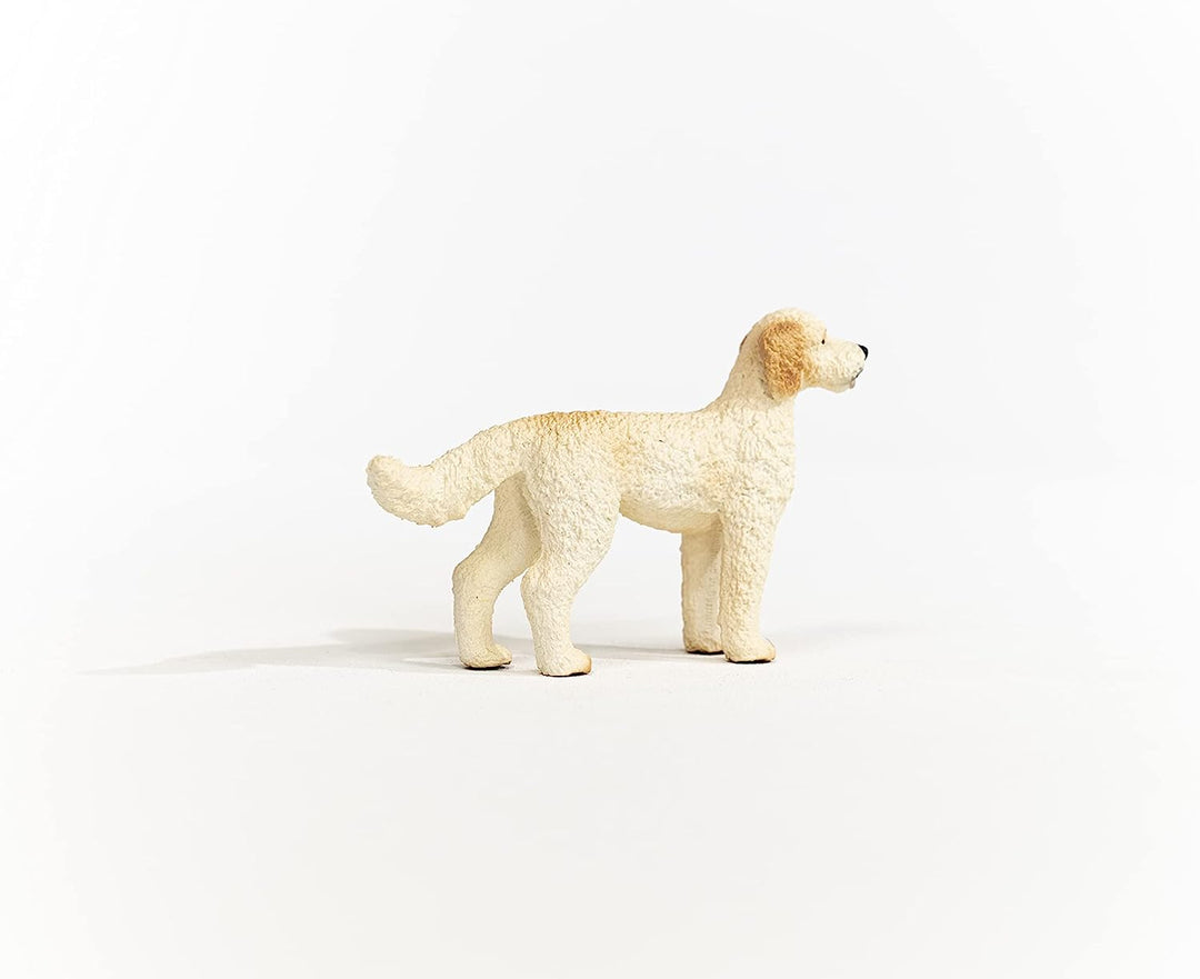 Figura Animales Perro Doodle Dorado Pintado A Mano
