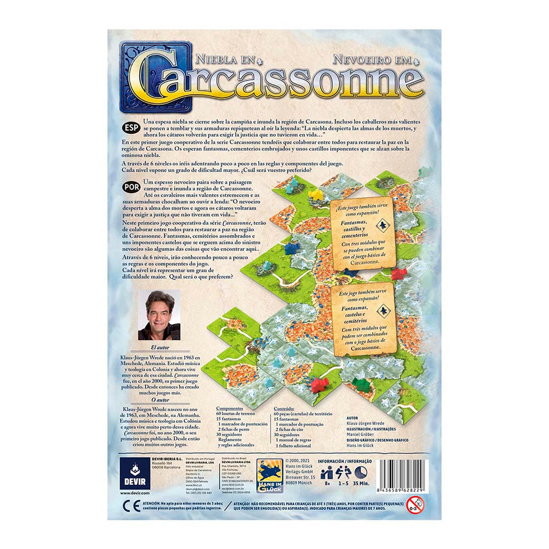 Juego De Mesa Niebla En Carcassonne Niños Adultos