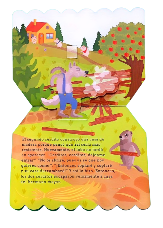 Libro Pop Up Los Tres Cerditos para niños