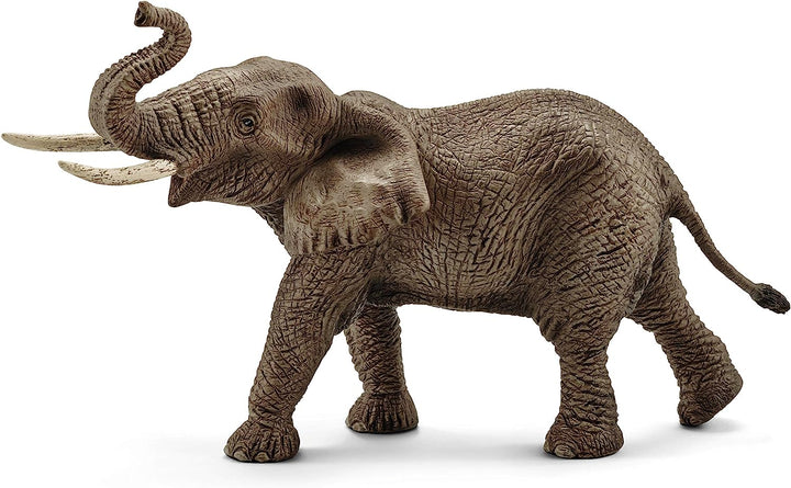 Figura Animales Elefante Africano Macho Pintado A Mano