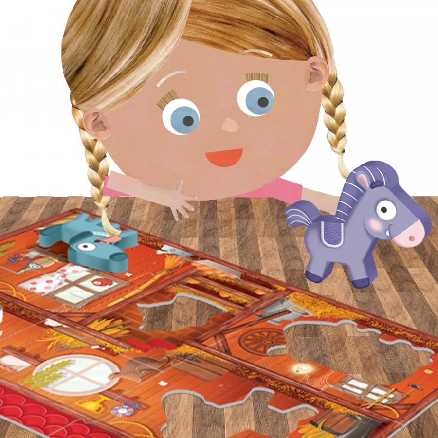 Juego Montessori Rompecabezas La Granja